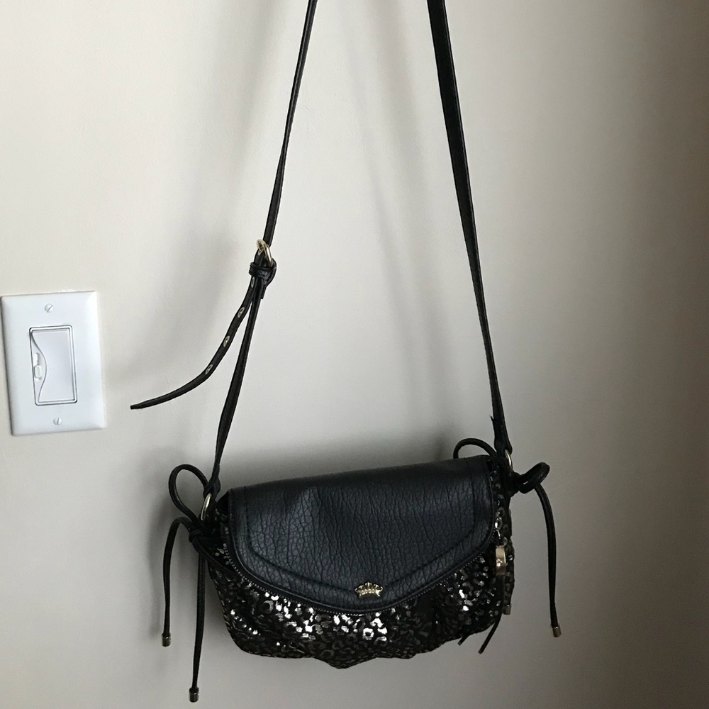 Juicy Couture Black and Gold Crossbody